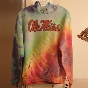 Ole Miss Tie-Dye Hoodie.‎ Wms. Sz.L